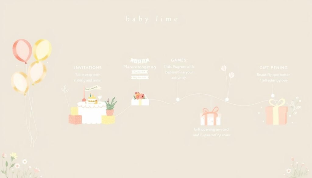 baby shower timeline